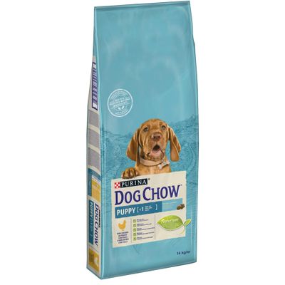 PURINA DOG CHOW Puppy com Frango 14kg - Crescimento saudável para filhotes com antioxidantes, DHA e ingredientes naturais, sem corantes artificiais.