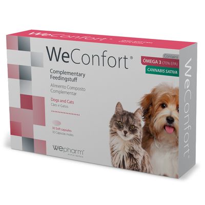 WePharm | Weconfort 30 WeConfort 30 Comprimidos – Suporte para dor e inflamação em cães e gatos