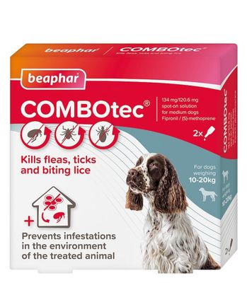 Beaphar | Combotec Spot-on para Cão Médio x2 Beaphar | Combotec Spot-on para Cão Médio x2