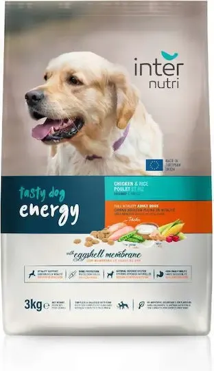 Internutri | Tasty Dog Médio/Grande Adulto 3kg Ração Internutri Tasty Dog Médio Adulto 3kg sabor frango, arroz e vegetais
