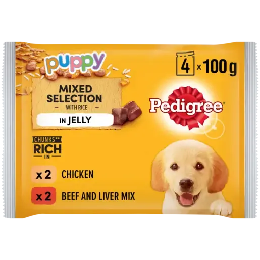 Ração Pedigree cachorro em gelatina Mixed Selection 4x100g