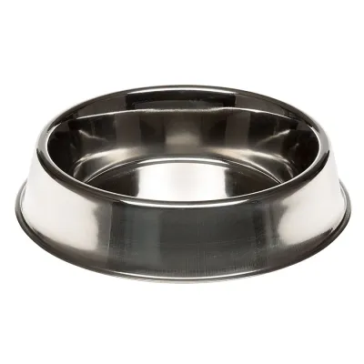 Comedouro de aço inoxidável Supernova 280 - 2.7L da Ferplast, ideal para cães e gatos de grande porte.