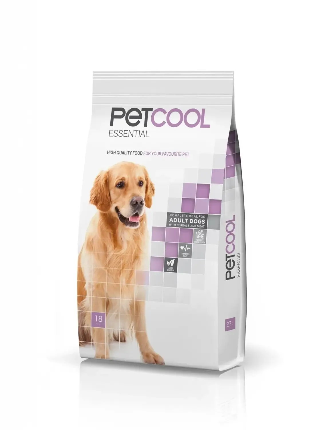 Petcool | Essential 20kg Ração Petcool Essential para cães adultos com carne e cereais 20kg