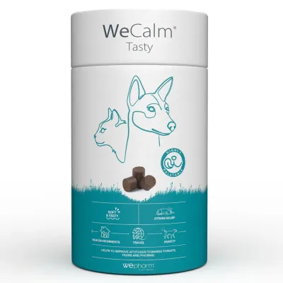 Wepharm | Wecalm Tasty 30 Chews WeCalm Tasty 30 Chews – Alívio do stress para cães e gatos