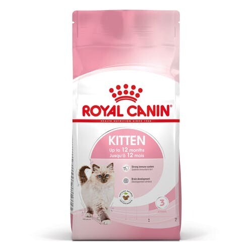Royal Canin Kitten 2kg - Nutrição para Gatinhos em Crescimento, promove crescimento saudável e sistema imunitário forte.