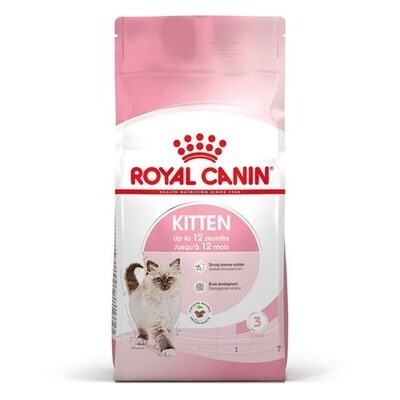 Royal Canin Kitten 2kg - Nutrição para Gatinhos em Crescimento, promove crescimento saudável e sistema imunitário forte.