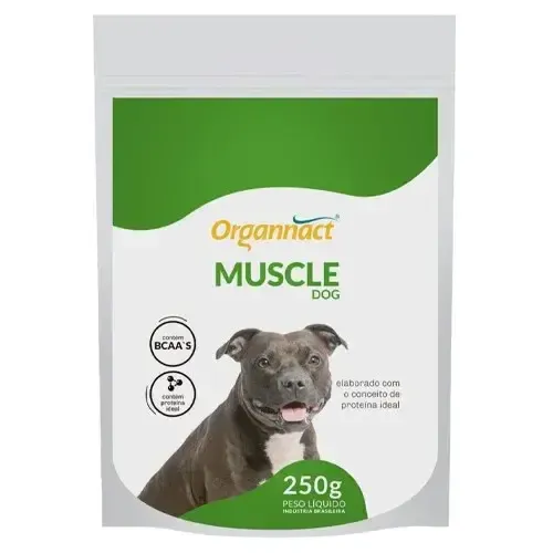 Suplemento Organnact Muscle Dog sachê 250g para cães ativos