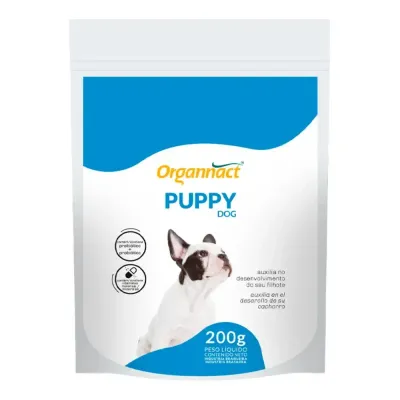 Organnact | Puppy Dog 200g Suplemento Organnact Puppy Dog 200g para cães filhotes em crescimento