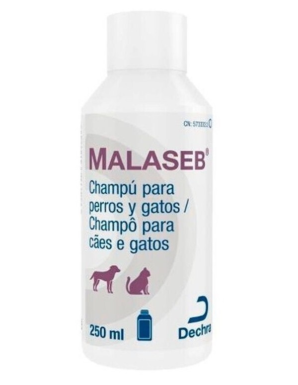 Dechra | Shampoo Malaseb Shampoo Malaseb Dechra para dermatite em cães e gatos