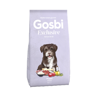 Saco de ração Gosbi Exclusive Puppy Mini 7kg para cães filhotes
