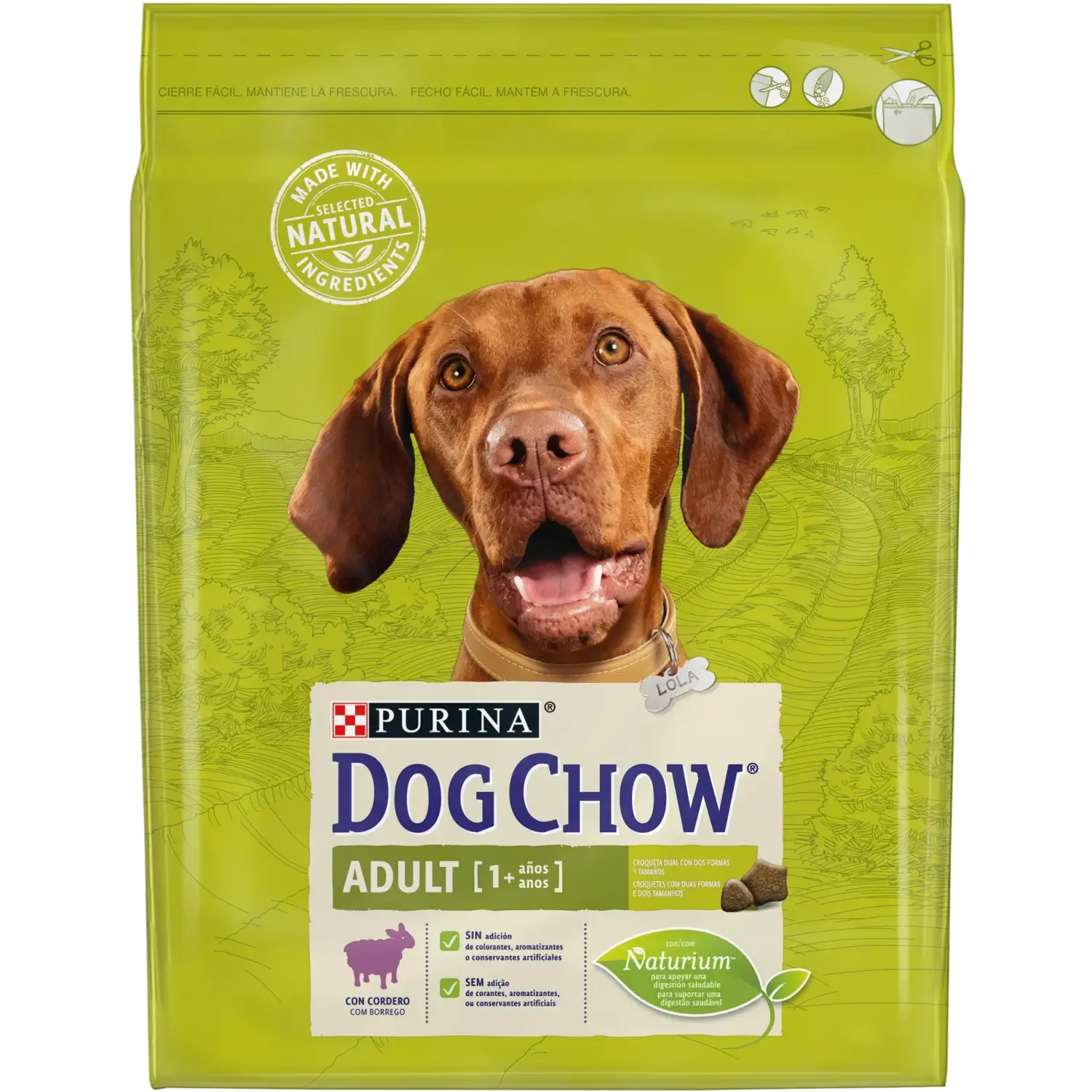 Ração Purina Dog Chow Adult Borrego para cães adultos
