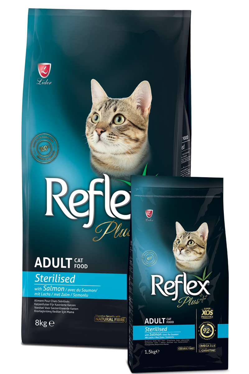 Reflex | Reflex Plus Gato Adulto Esterilizado Salmão 1.5kg
