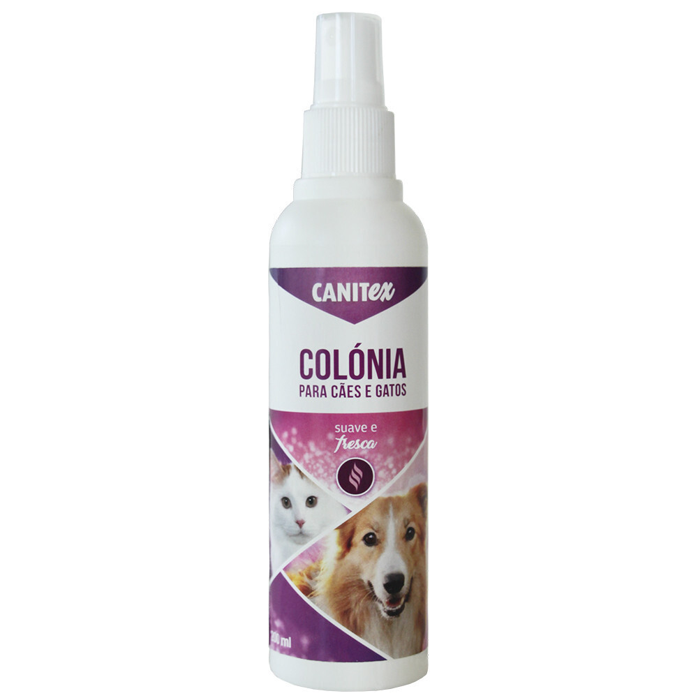 Colónia Canitex para cães e gatos 200ml fragrância fresca