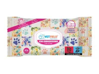 VetField | Vetfield 40 toalhita de  Chlorhexidine