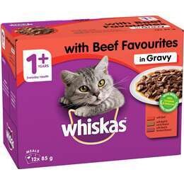 Whiskas | Adulto - Carne em molho 12x85g Whiskas | Adulto - Carne em molho 12x85g