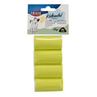 Sacos de dejetos Trixie aroma limão 4 rolos 80 unidades