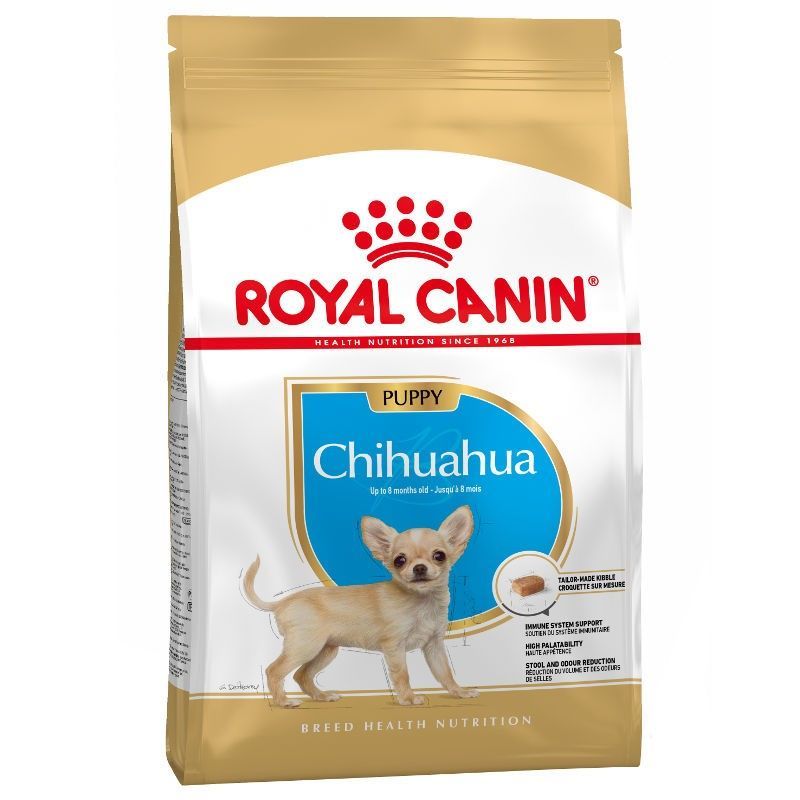 Ração Royal Canin® Chihuahua Puppy para filhotes de Chihuahua. Saco de 1,5kg. 