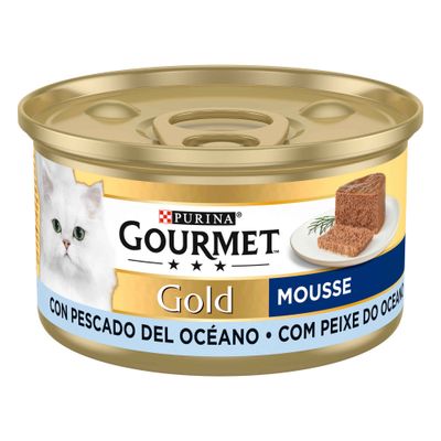 Lata de mousse Gourmet Gold Peixe do Oceano para gatos adultos