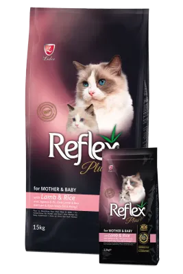 Ração Reflex Plus Mother & Baby com cordeiro e arroz para mães gatas e gatinhos
