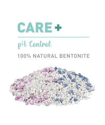 Areia aglomerante Weego Care+ com controlo de pH para gatos