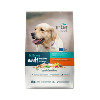 Ração Internutri Tasty Dog Médio Adulto 3kg sabor frango, arroz e vegetais
