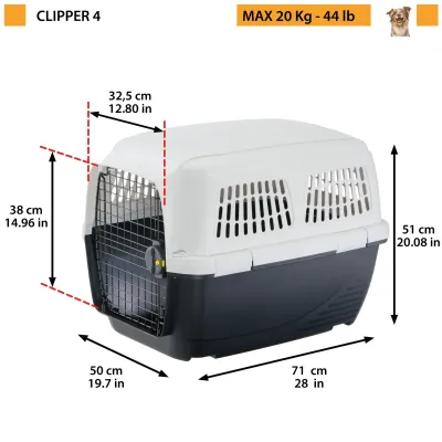 Ferplast Clipper 4 Plus caixa de transporte para cães até 20kg