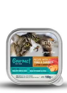 Internutri | Gourmet para Gato Sabor Atum & Cenoura 100g Alimento húmido Internutri Gourmet para gatos sabor atum e cenoura