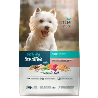 Ração Internutri Tasty Dog Sensitive 3kg para cães com sensibilidade digestiva