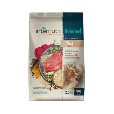Ração Internutri Original Dog Adult Beef 2.5kg para cães adultos