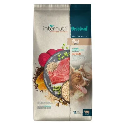 Ração Internutri Original Dog Adult Beef 14kg para cães adultos