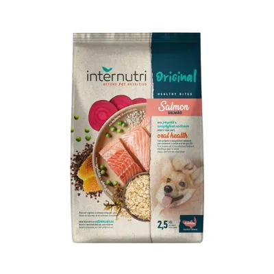 Ração Internutri Original Dog Adult Salmon 2.5kg para cães adultos