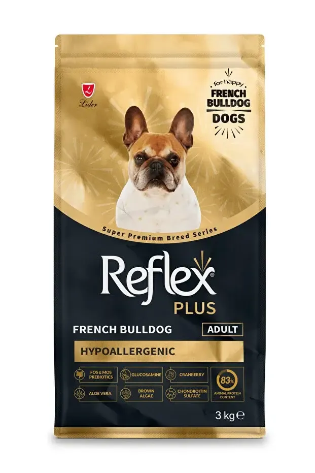 Ração Reflex Plus Bulldog Francês Adulto 3kg