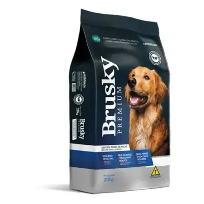 Ração Brusky Premium cães adultos todas as raças 20kg