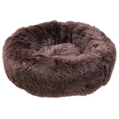 Ferplast Cuddly 80 cama redonda em peluche para cães e gatos