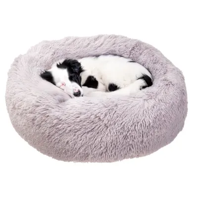 Ferplast Cuddly 80 cama redonda em peluche para cães e gatos