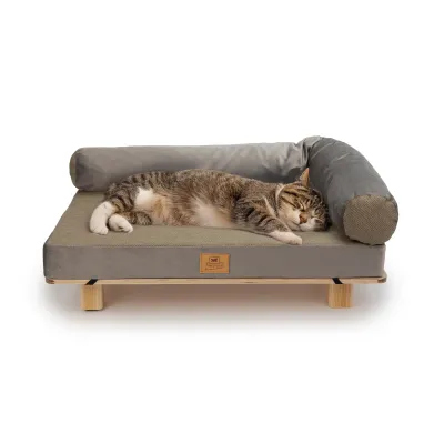Ferplast Haru Pequeno cama de madeira para cães e gatos