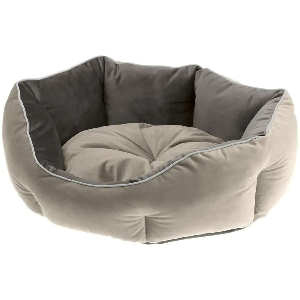 Ferplast Sofá Queen cama em veludo para cães e gatos