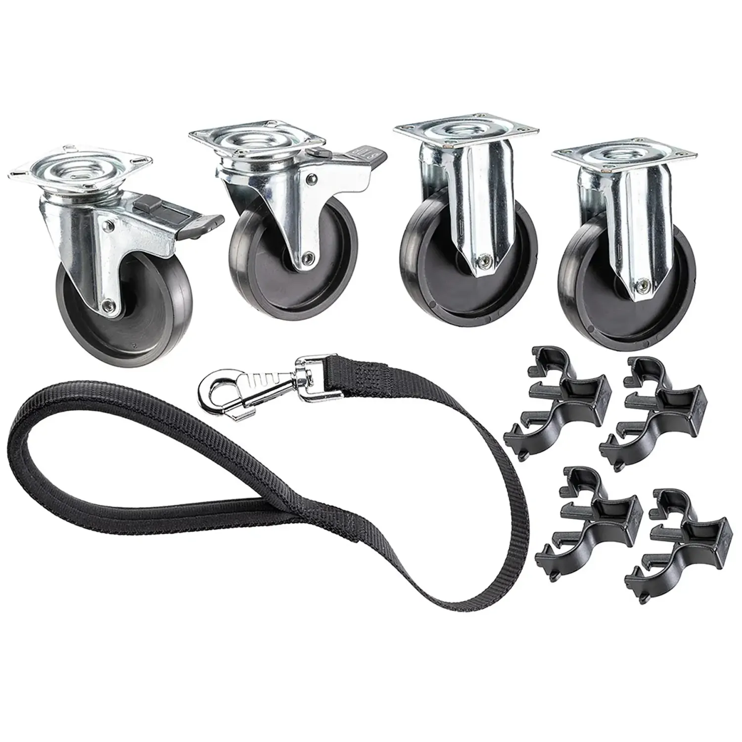 Kit de Rodas Ferplast Clipper 4-7 para Caixas de Transporte de Cães