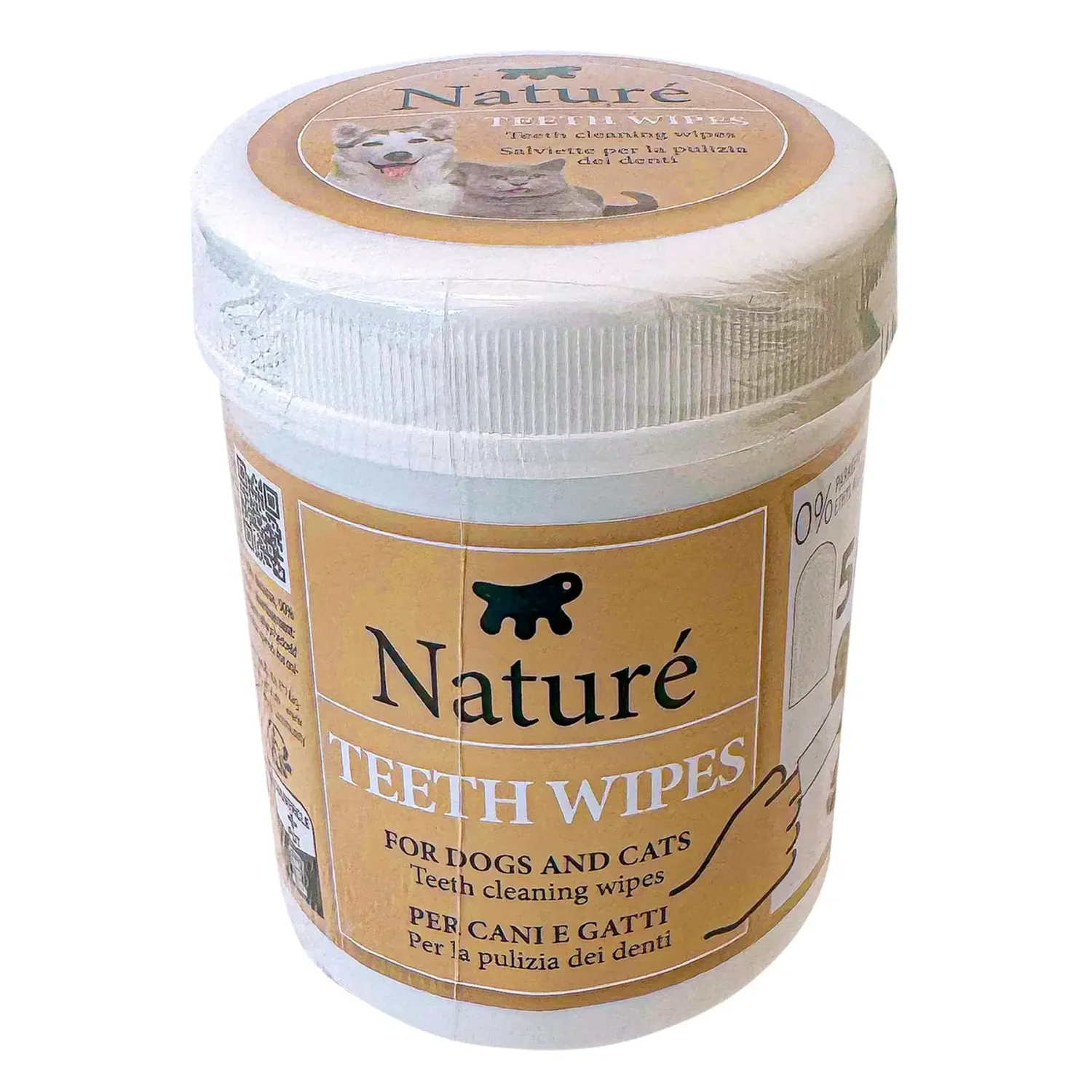 Ferplast Naturé Lenços Descartáveis para Higiene Oral de Cães e Gatos 50 Unidades