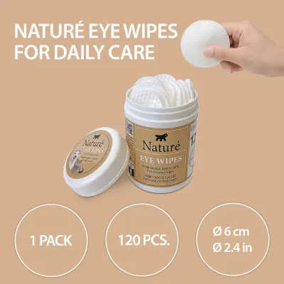 Ferplast Naturé Toalhitas para Limpeza dos Olhos de Cães e Gatos 120 Unidades