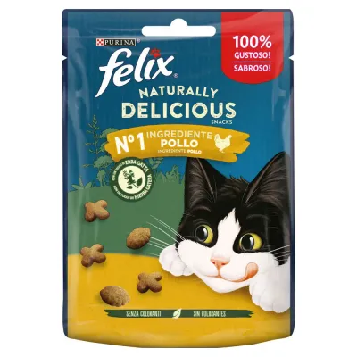 Purina FELIX Naturally Delicious Snack de Frango para Gatos
