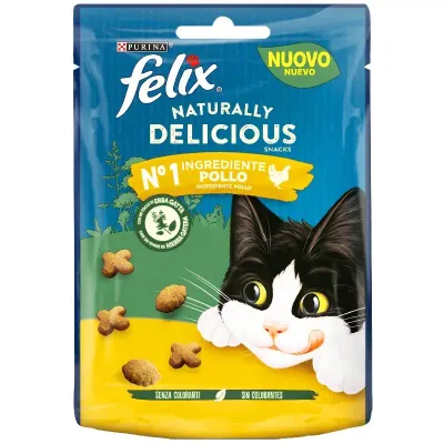 Purina FELIX Naturally Delicious Snack de Frango para Gatos