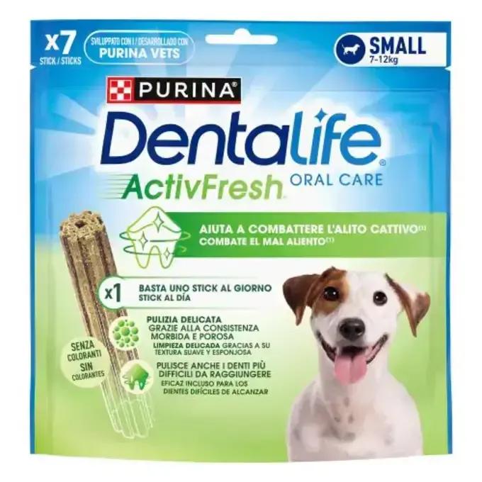 Purina DentaLife ActivFresh Pequeno Snack Dental para Cães 7 Palitos