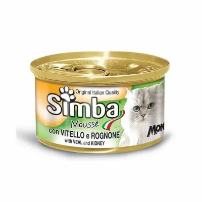 Monge | Simba Cat Mousse com Bife e Figado Monge Simba Cat Mousse com Bife e Fígado para Gatos