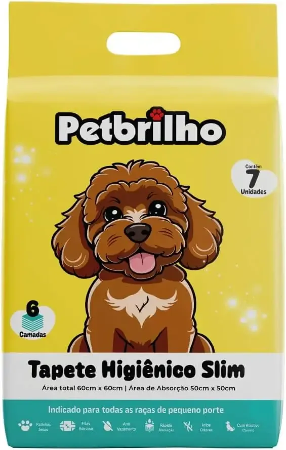 PetBrilho Tapete Higiênico para Cães 7 Unidades