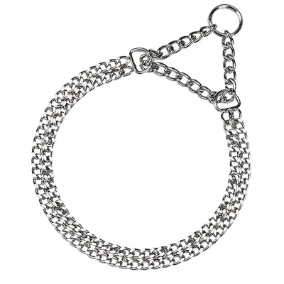 Ferplast | Semi-estrangulador Chrome CSS 5624 Coleira metálica Ferplast Chrome CSS semi-estranguladora para cães, em aço cromado, com corrente de elos resistentes