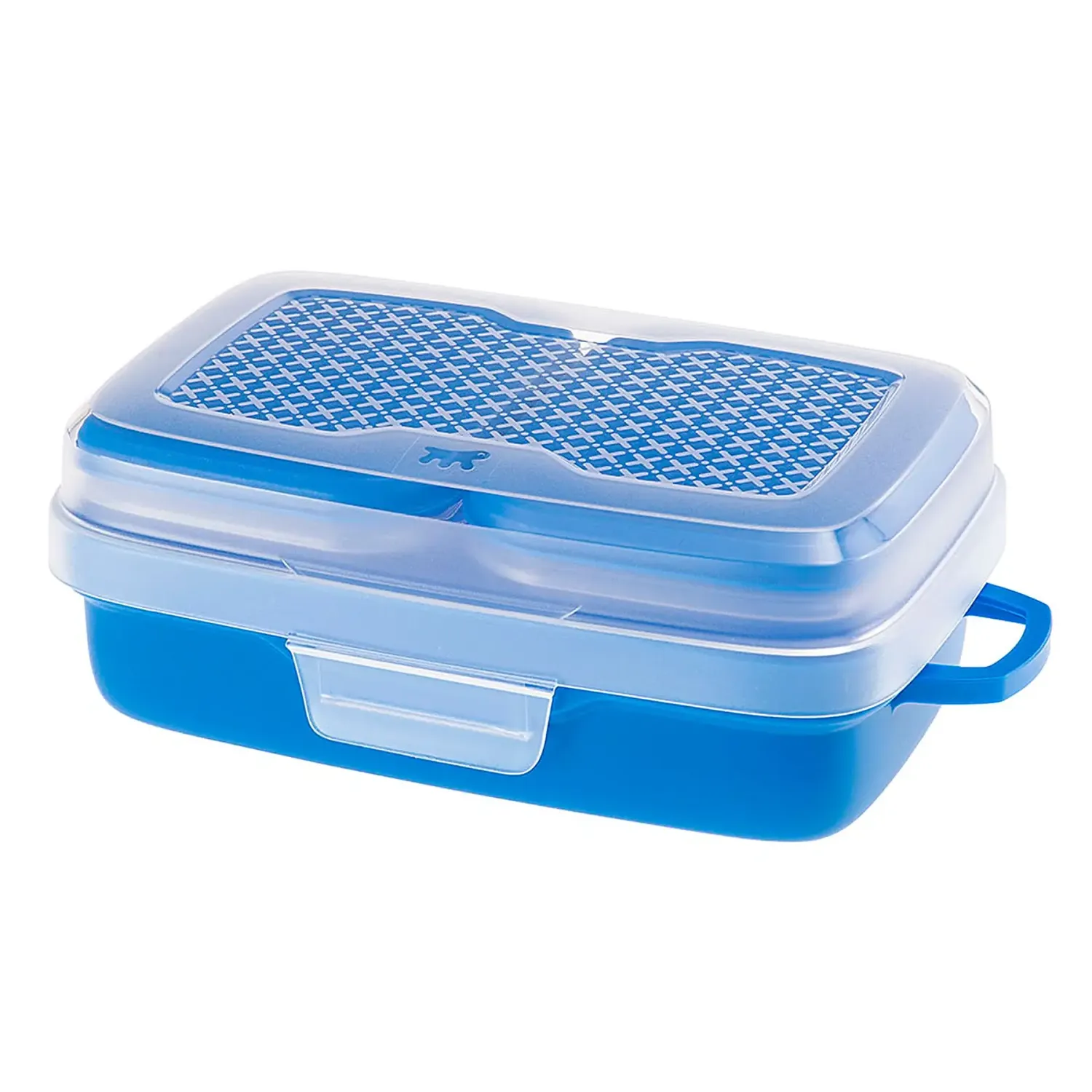 Conjunto de viagem Ferplast Pet Risto para cães e gatos, com recipiente principal de 1 litro, dois recipientes com tampa
