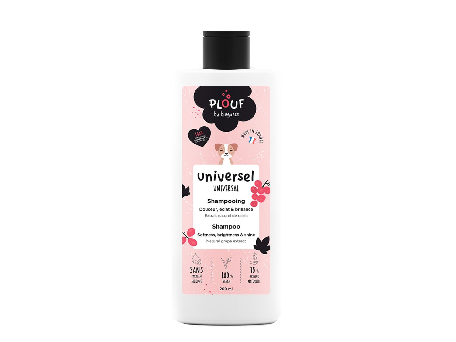 Plouf | Shampoo Universal 200ml Plouf Shampoo Universal BIOGANCE para cães de todos os tipos de pelagem 200 ml