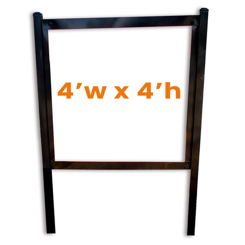 4x4 Metal Sign Frame**ON BACKORDER-ESTIMATED LEAD TIME TBD** 4x4 Metal Sign Frame**ON BACKORDER-ESTIMATED LEAD TIME TBD**