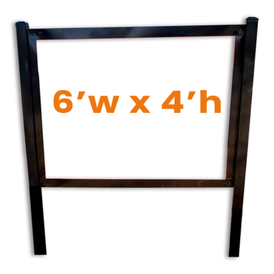 6x4 Metal Sign Frame **ON BACKORDER-ESTIMATED LEAD TIME TBD** 6x4 Metal Sign Frame **ON BACKORDER-ESTIMATED LEAD TIME TBD**